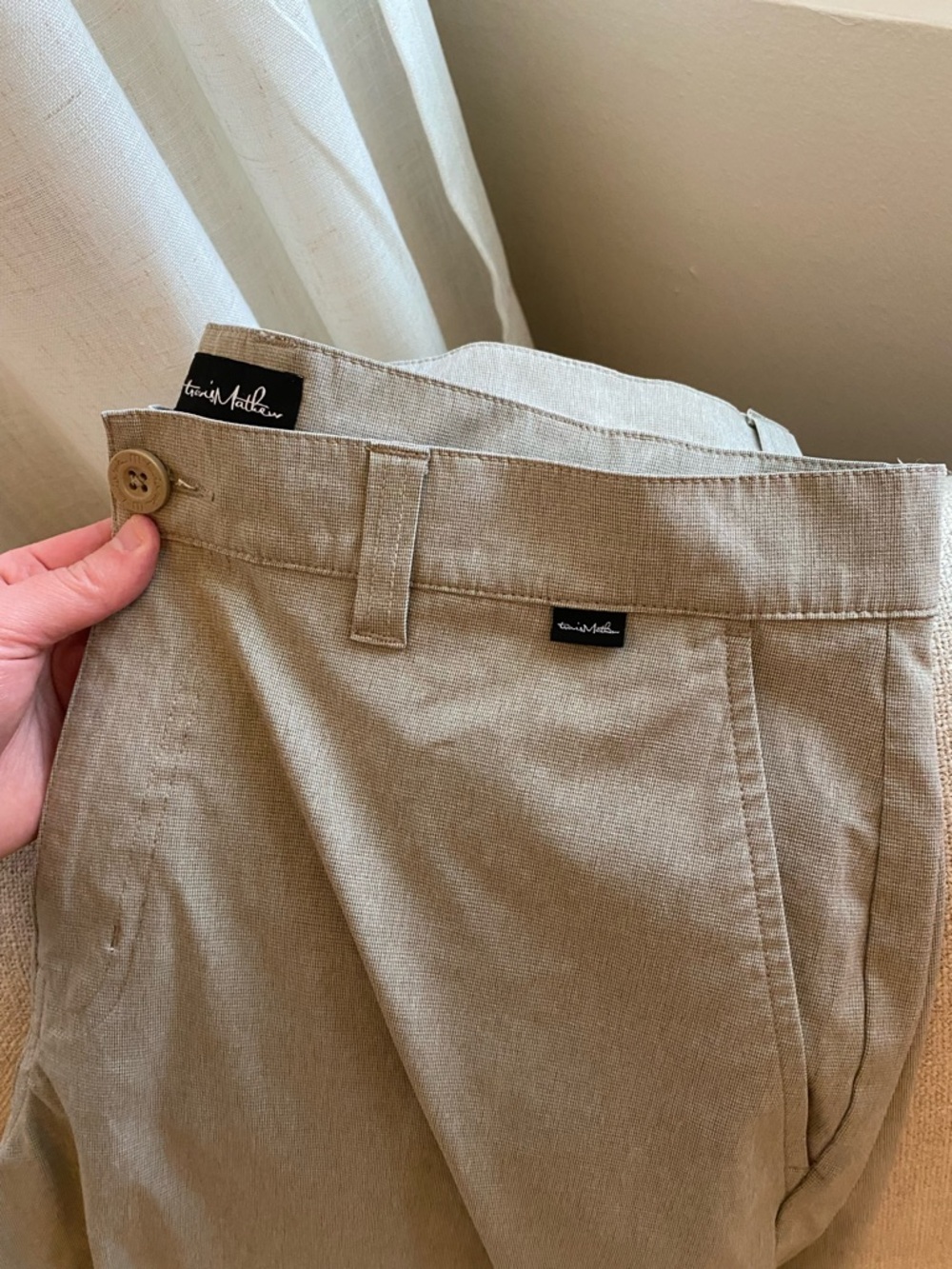 Men's Beige Shorts Travis Mathew